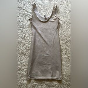 20% OFF 2+ BUNDLES! American Apparel Sleeveless
Dress. Ivory/metallic accents XS